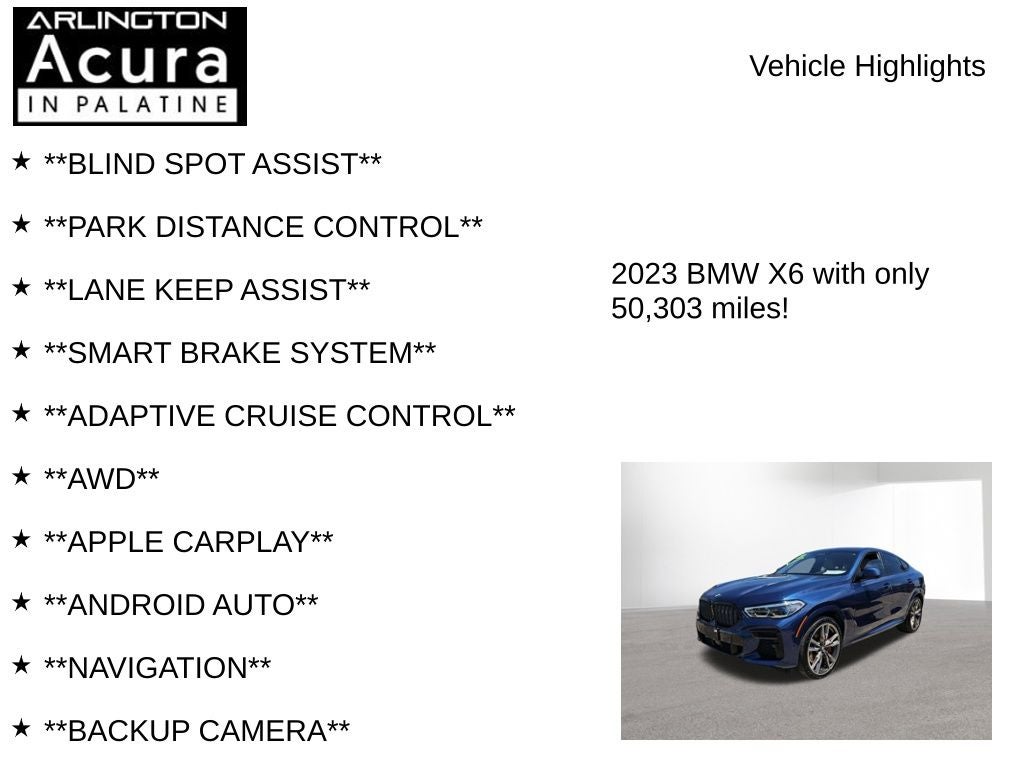 2023 BMW X6 M50i