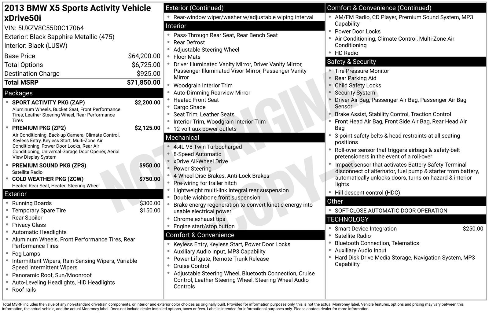 2013 BMW X5 xDrive50i