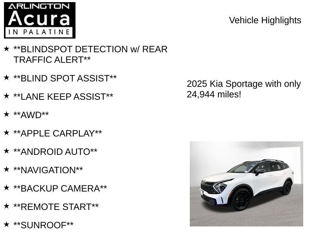 2025 Kia Sportage X-Pro
