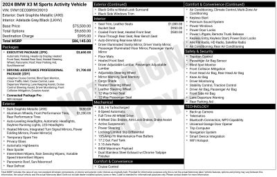 2024 BMW X3 Sports Activity Vehicle