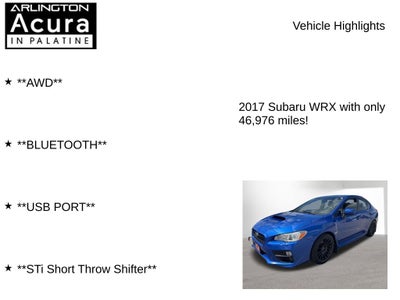 2017 Subaru WRX Premium