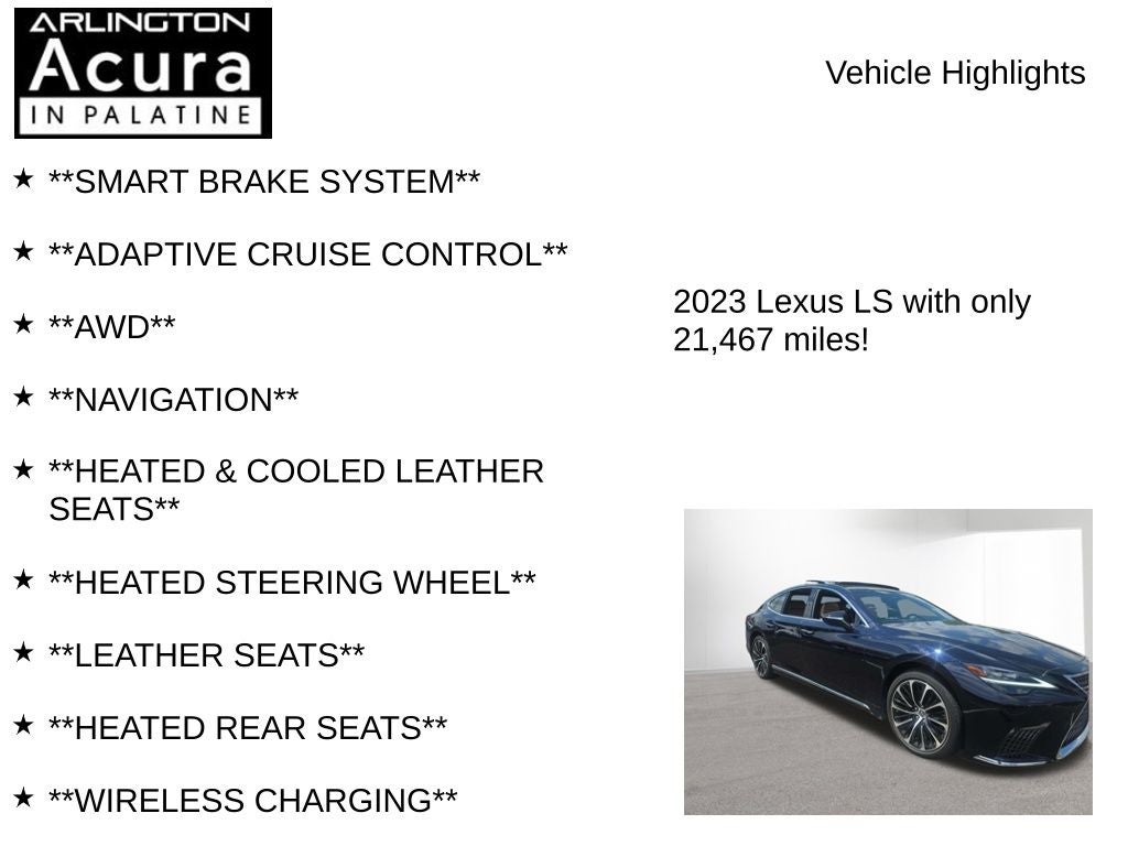 2023 Lexus LS LS 500