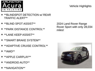 2024 Land Rover Range Rover Sport Dynamic SE