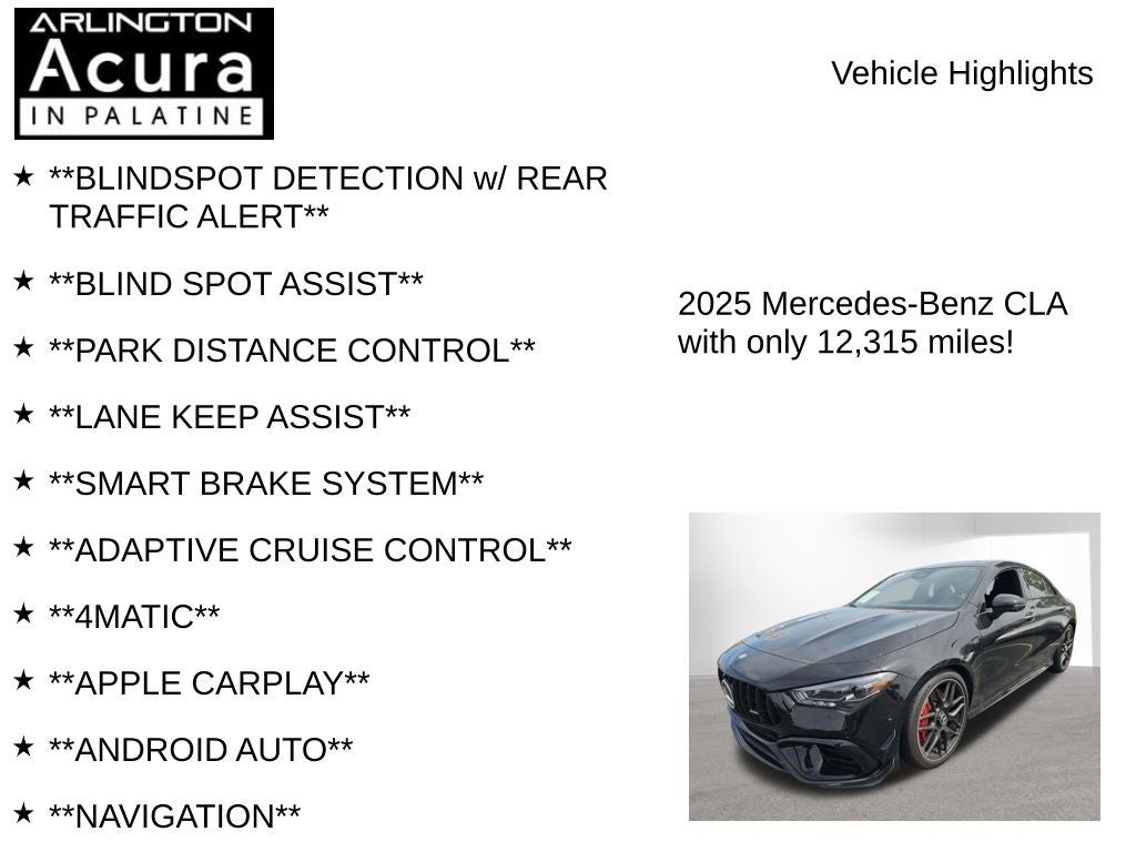 2025 Mercedes-Benz CLA AMG® CLA 45
