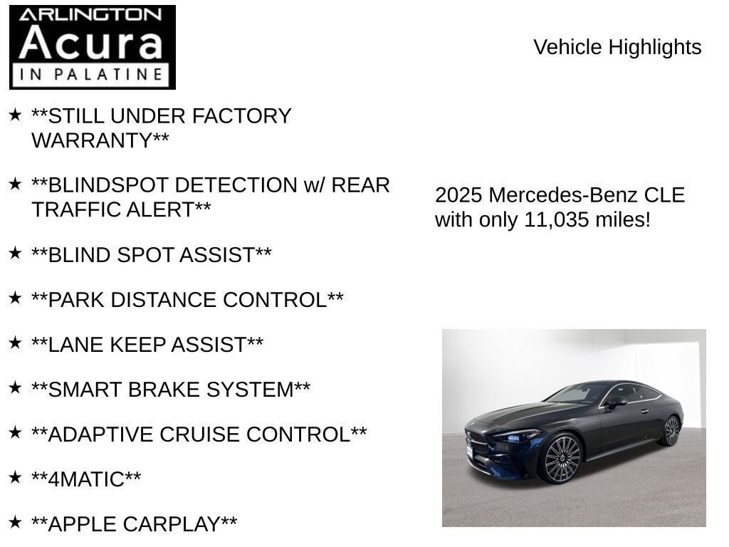 2025 Mercedes-Benz CLE CLE 300