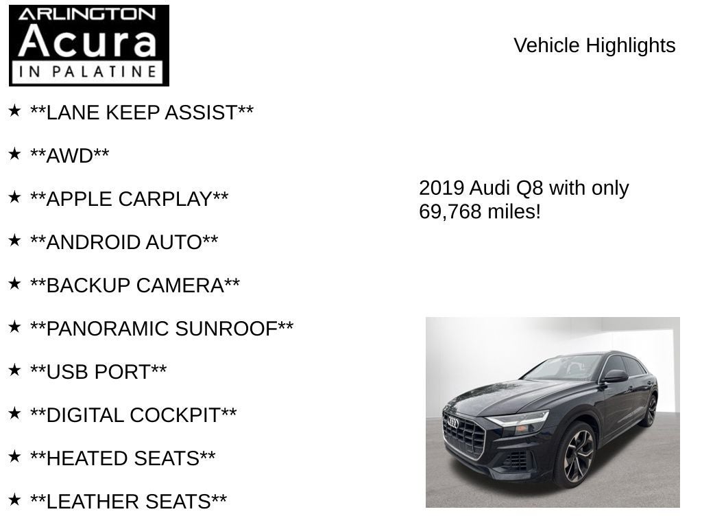 2019 Audi Q8 Premium
