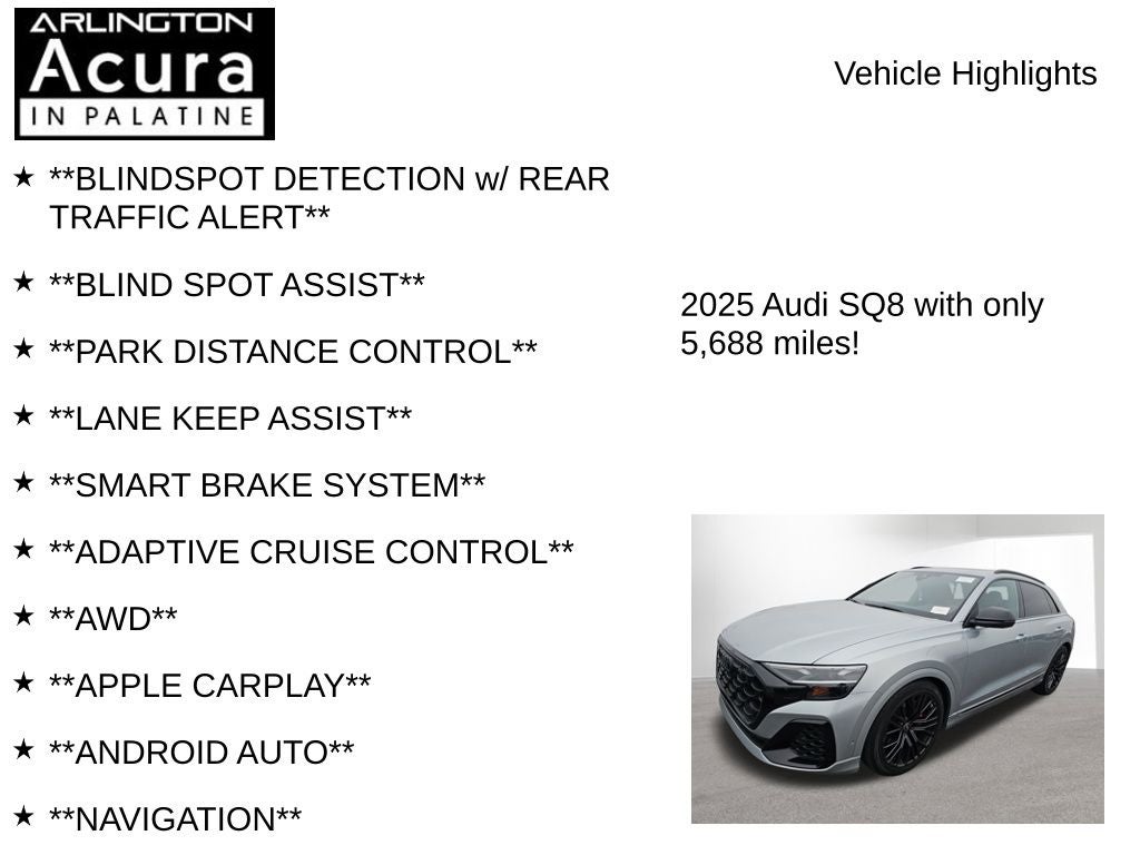 2025 Audi SQ8 Premium Plus