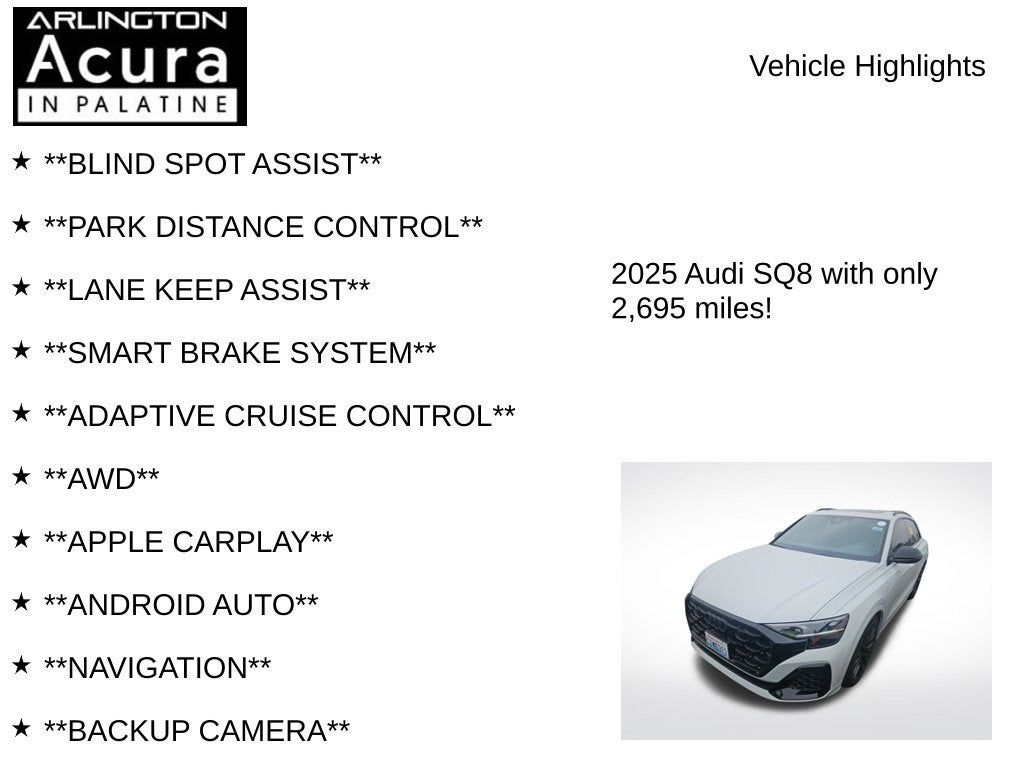 2025 Audi SQ8 Premium Plus