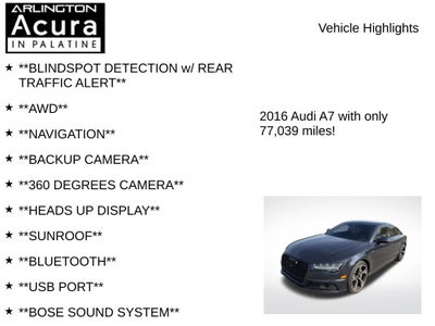 2016 Audi A7 3.0 Prestige