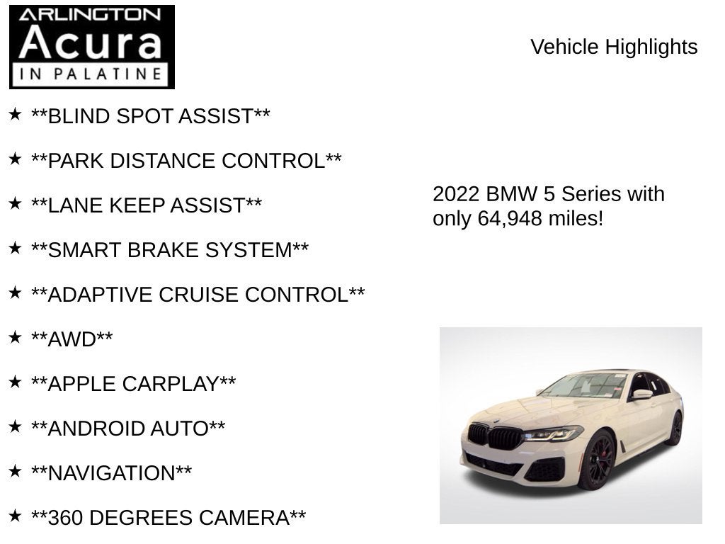 2022 BMW 5 Series M550i xDrive