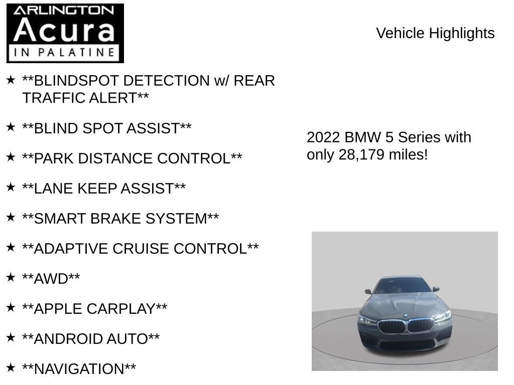 2022 BMW 5 Series M550i xDrive