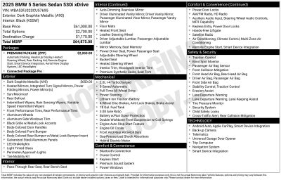 2025 BMW 5 Series 530i xDrive