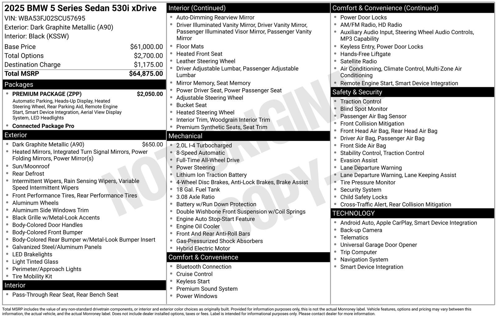 2025 BMW 5 Series 530i xDrive