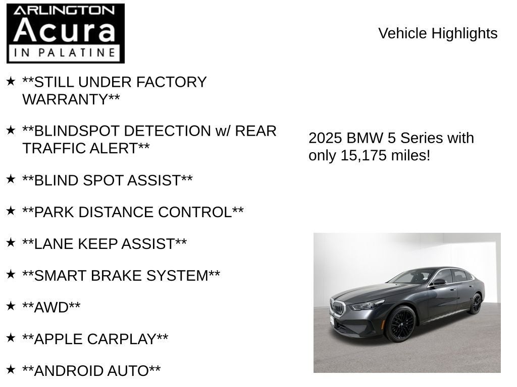 2025 BMW 5 Series 530i xDrive