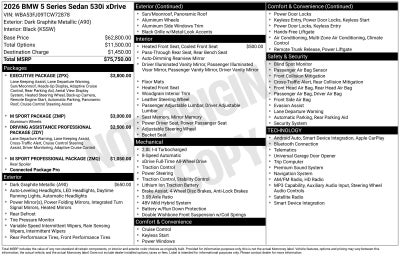2026 BMW 5 Series 530i xDrive