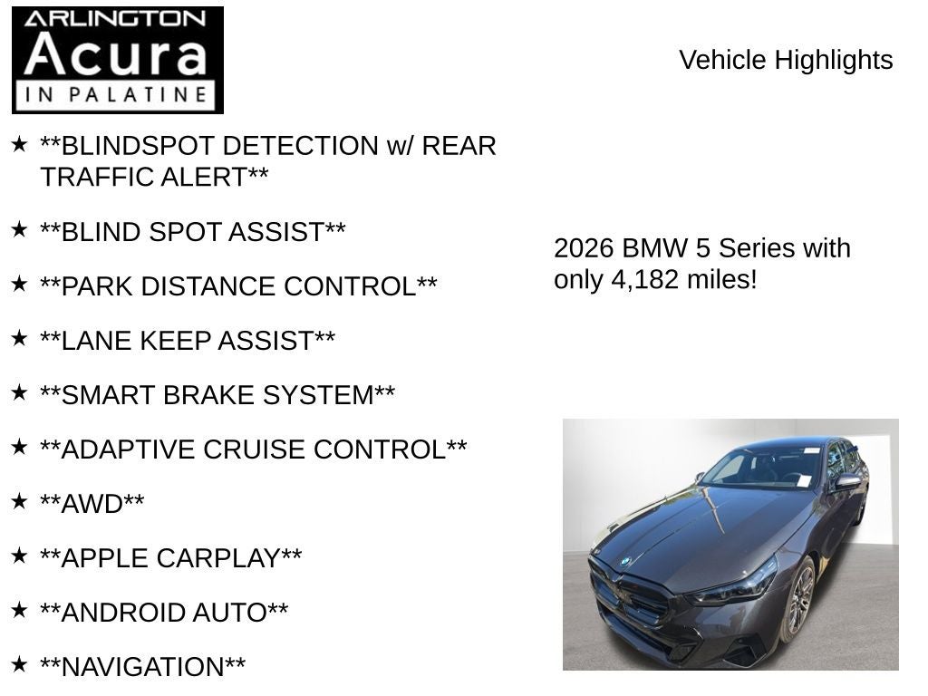 2026 BMW 5 Series 530i xDrive