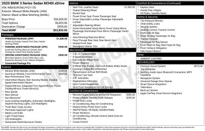 2020 BMW 3 Series M340i xDrive