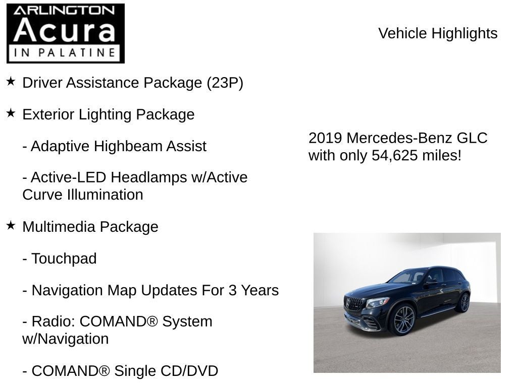2019 Mercedes-Benz GLC AMG® GLC 63