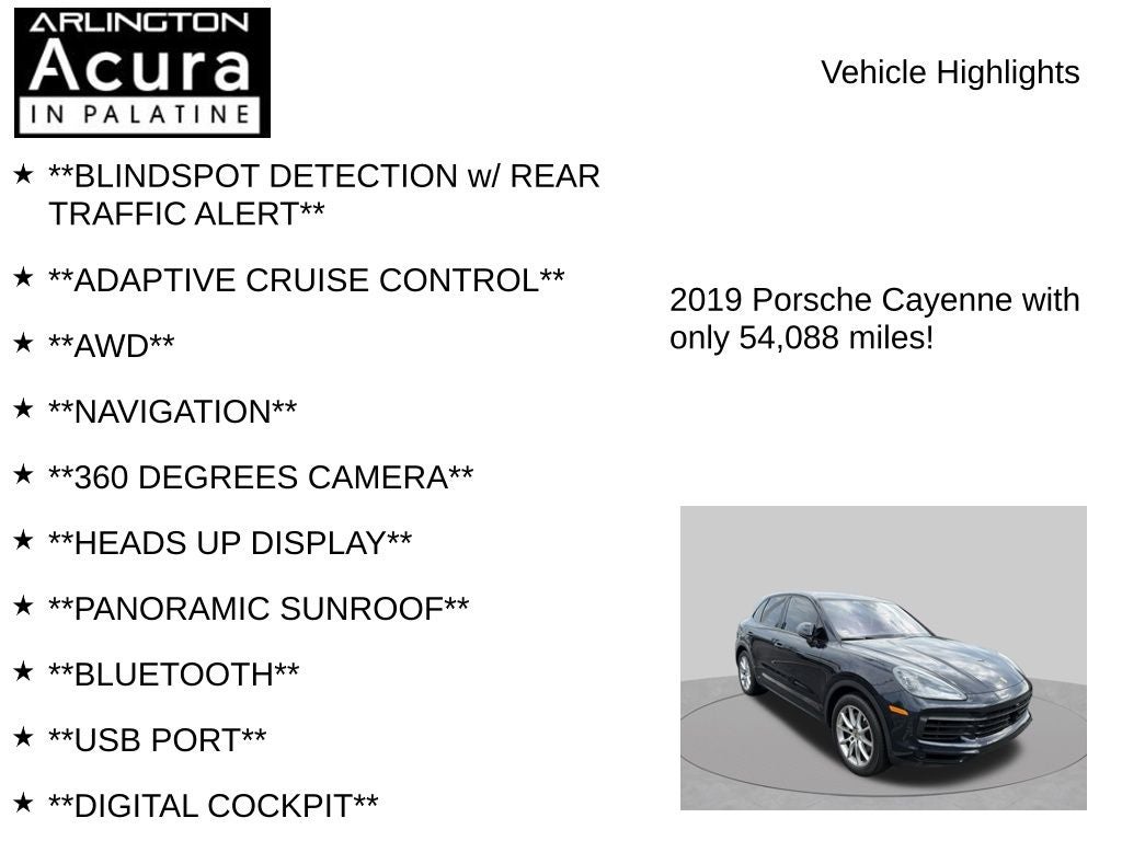 2019 Porsche Cayenne AWD