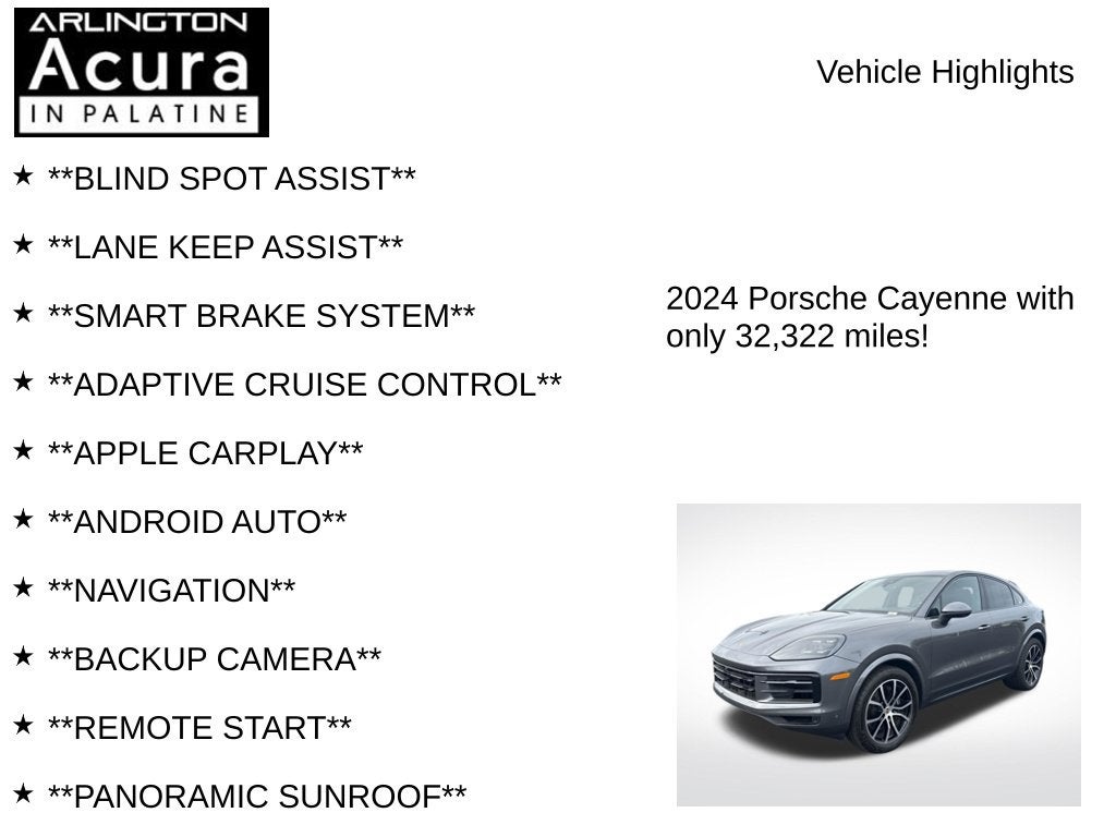 2024 Porsche Cayenne Coupe Coupe AWD