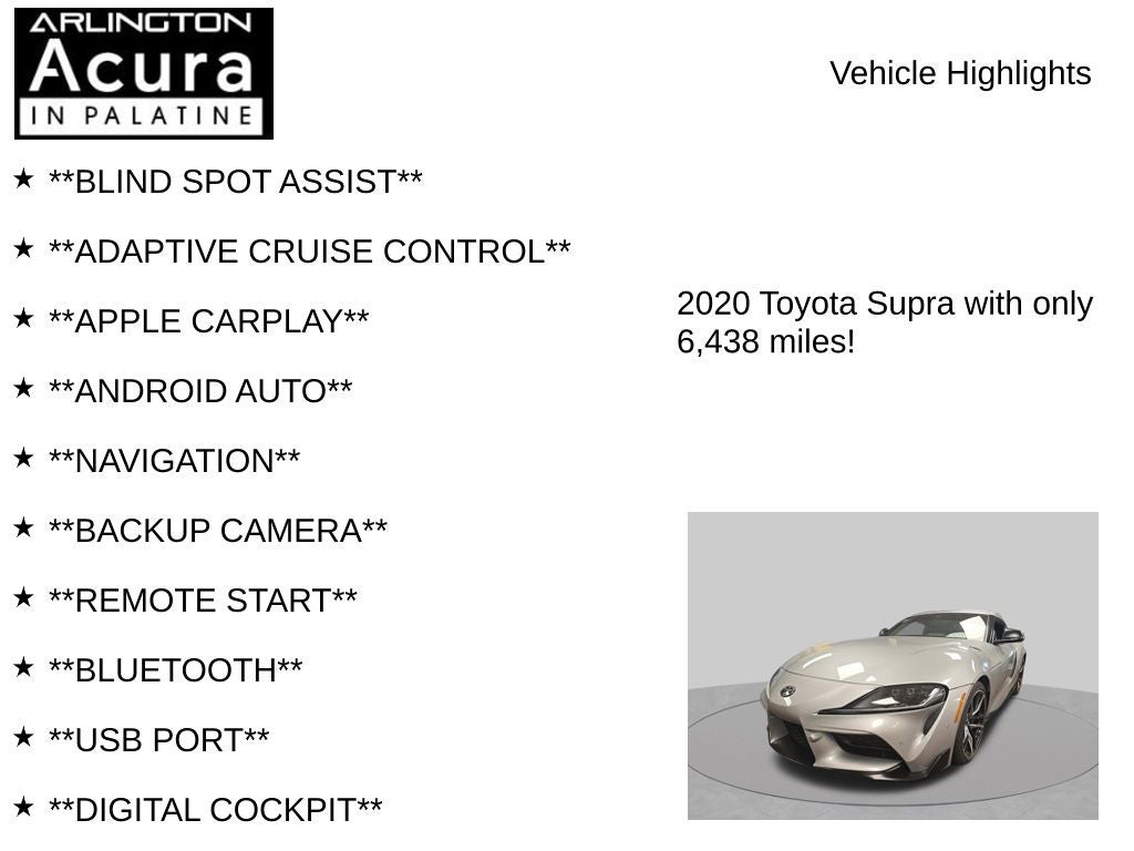 2020 Toyota Supra Base
