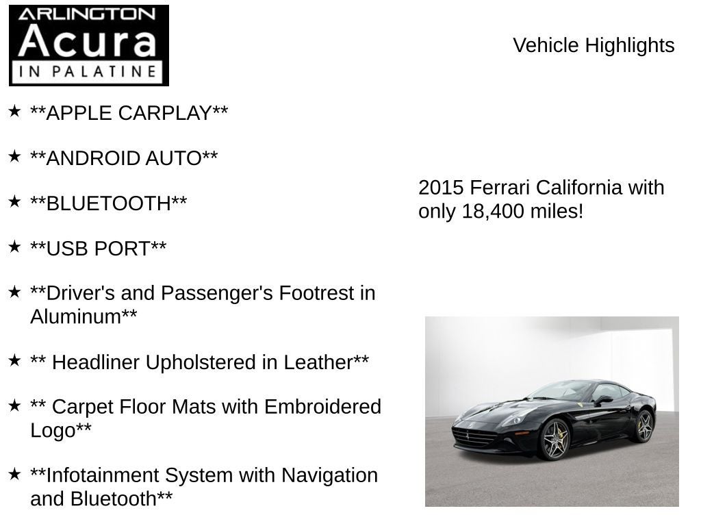 2015 Ferrari California T