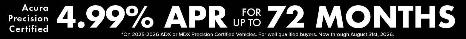 Acura Precision Certified Vehicles