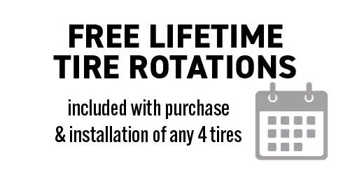 Free lifetime tire rotations
